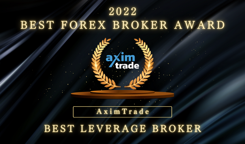 AximTradeをBEST Leverage Brokerとして表彰